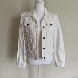 Black Rivet Women's White Jacket